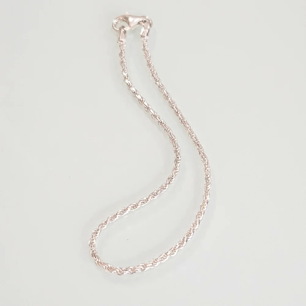 925 Italy Rope Chain 6 3/4